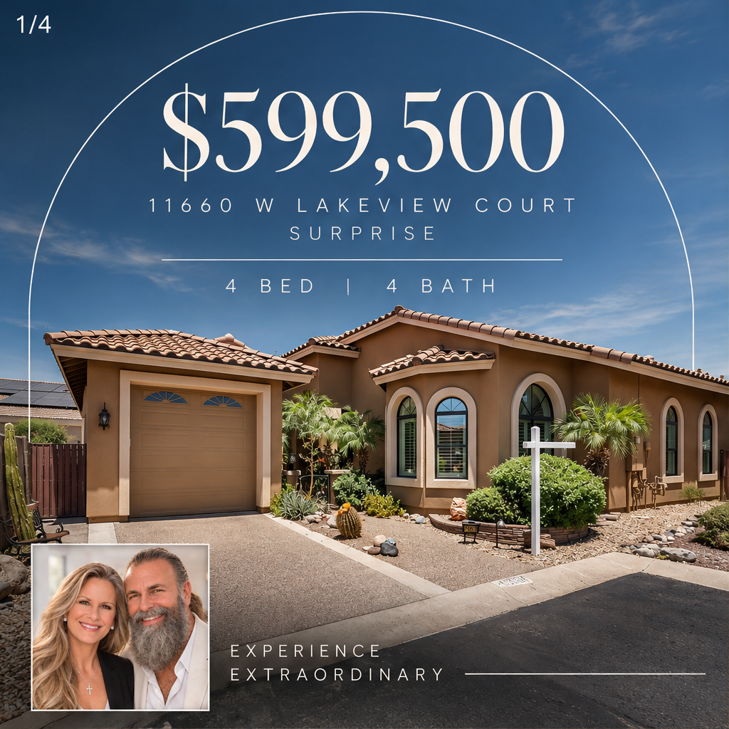 Lakeview Luxury in Surprise: 4 Beds, 4 Baths & Room to Live